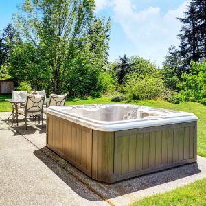 Wiring up a hot tub's electrical connection.